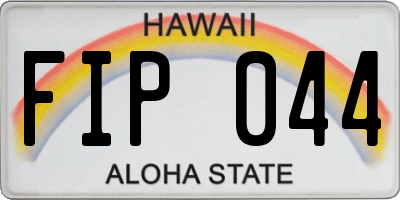 HI license plate FIP044