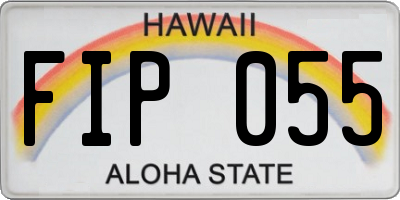 HI license plate FIP055