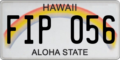 HI license plate FIP056