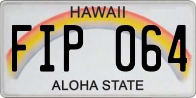 HI license plate FIP064