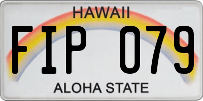 HI license plate FIP079
