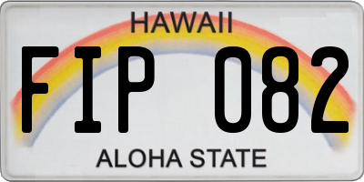 HI license plate FIP082