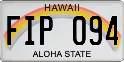 HI license plate FIP094