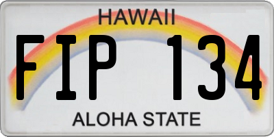 HI license plate FIP134