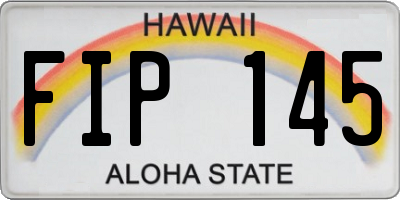 HI license plate FIP145