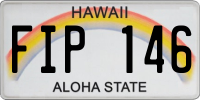 HI license plate FIP146