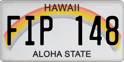 HI license plate FIP148