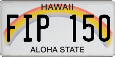 HI license plate FIP150