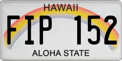 HI license plate FIP152