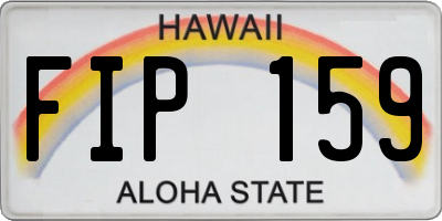 HI license plate FIP159