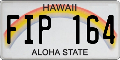 HI license plate FIP164