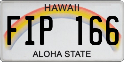HI license plate FIP166