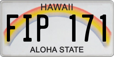 HI license plate FIP171