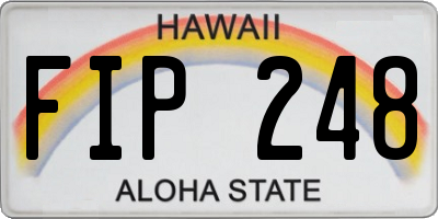HI license plate FIP248