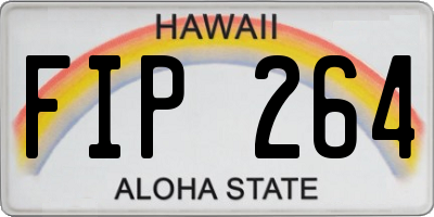 HI license plate FIP264