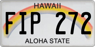 HI license plate FIP272