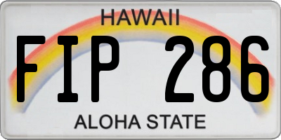 HI license plate FIP286