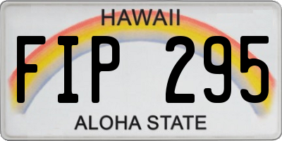 HI license plate FIP295