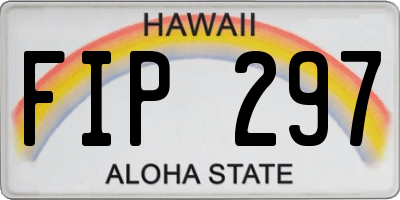 HI license plate FIP297