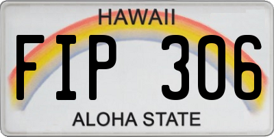 HI license plate FIP306