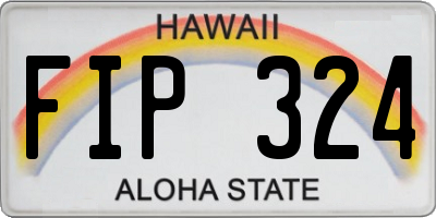 HI license plate FIP324