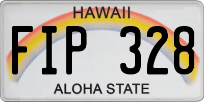 HI license plate FIP328