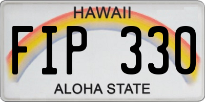 HI license plate FIP330