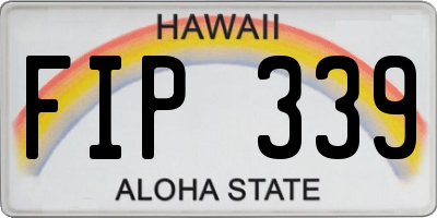 HI license plate FIP339