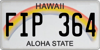 HI license plate FIP364
