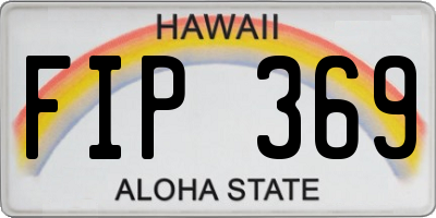 HI license plate FIP369