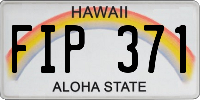HI license plate FIP371