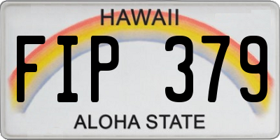 HI license plate FIP379