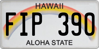 HI license plate FIP390