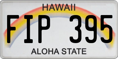HI license plate FIP395