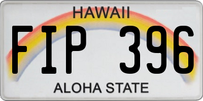 HI license plate FIP396