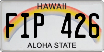 HI license plate FIP426