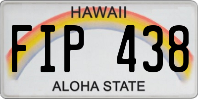 HI license plate FIP438