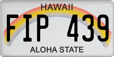HI license plate FIP439