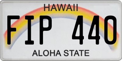 HI license plate FIP440