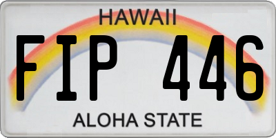 HI license plate FIP446