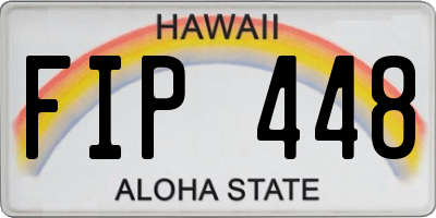 HI license plate FIP448