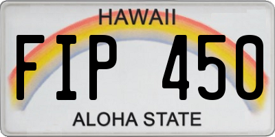 HI license plate FIP450