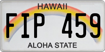 HI license plate FIP459