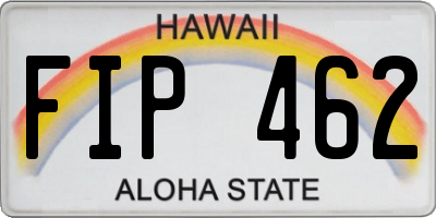HI license plate FIP462