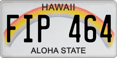 HI license plate FIP464