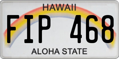 HI license plate FIP468
