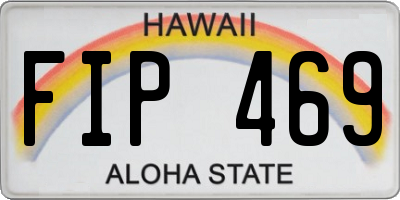 HI license plate FIP469