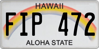 HI license plate FIP472