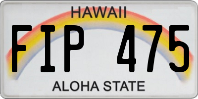 HI license plate FIP475