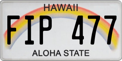 HI license plate FIP477